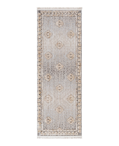 Surya Zaragoza Zrz-2318 2'7" X 7'3" Runner Area Rug In Tan/beige
