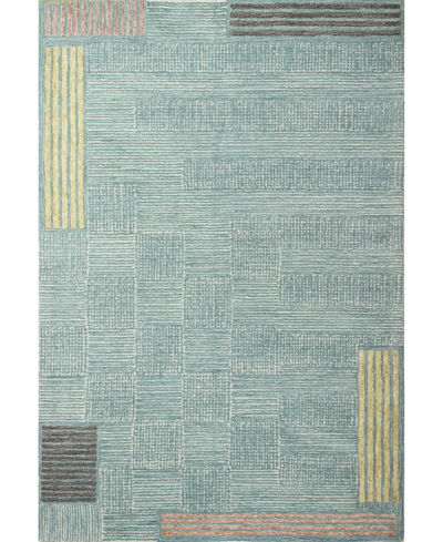 Bb Rugs Veneto Cl217 3'6" X 5'6" Area Rug In Teal