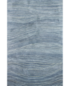 Bb Rugs Natural Wool Nat-19 7' 6" X 9' 6" Area Rug In Azure