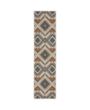 Jhb Design Latitude 002x3 Gray 1'10" X 7'6" Runner Rug In Multi