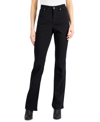 Style & Co Petite High-rise Vintage Classic Bootcut Jeans, Created For Macy's In Black Rinse
