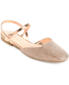 Journee Collection Nysha Rhinestone Embellished Flat In Bronze