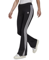 Adidas Originals Adidas Trefoil Essentials Rib Flare Leggings In Black