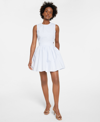 French Connection Women's Adelade Organic Cotton Fit & Flare Dress In Linene White
