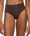 Calvin Klein Women's Ck One Size High-waist Thong In Woodland