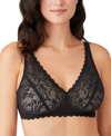 Wacoal Women's Soft Sense Lace Mesh Bralette 810334 In Black
