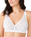 Wacoal Wacol Soft Sense Wireless Lace Bralette In White