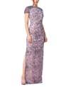 JS COLLECTIONS WINNE EMBROIDERED EVENING GOWN
