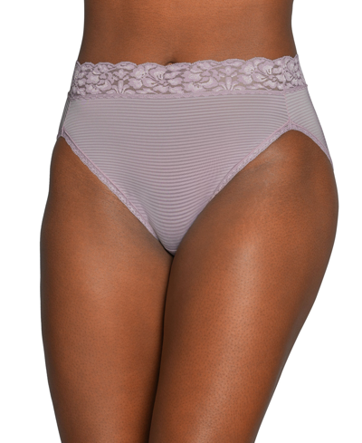 Vanity Fair Women's Flattering Lace Hi-cut Panty Underwear 13280, Extended Sizes Available In Toasted Coconut- Nude