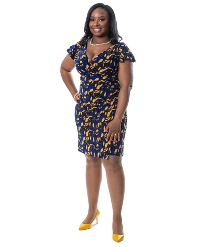 kasper royal blue dress KASPER Women Royal Blue Dress Size 10