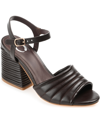 Journee Collection Charmaine Tru Comfort Foam Heeled Sandal In Brown