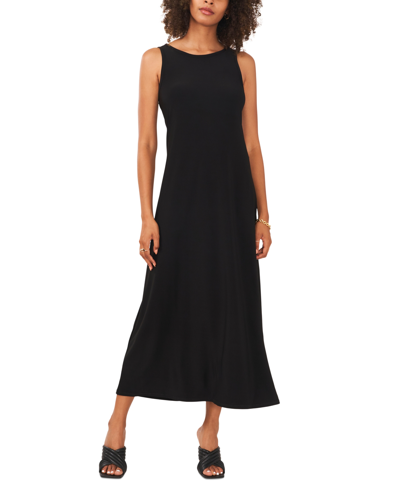 Vince Camuto Plus Size Keyhole Sleeveless Maxi Dress In Rich Black