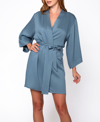 ICOLLECTION WOMEN'S BREE MODAL ROBE WITH LOOPED SELF TIE SASH AND INNER TIES