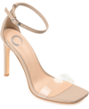 Journee Collection Tru Comfort Foam Lorelei Ankle Strap Stiletto Sandal In Nude