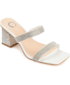 Journee Collection Women's Shandee Slide Dress Sandals Women's Shoes In White