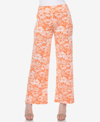 White Mark Plus Size Floral Paisley Palazzo Pants In Orange
