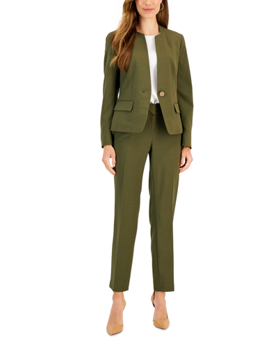 Le Suit Single-button Blazer And Slim-fit Pantsuit, Regular And Petite ...