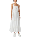 LUCKY BRAND WOMEN'S COTTON TIERED MAXI LACE DRESS