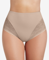 Leonisa High Waisted Sheer Lace Shaper Panty In Light Beige