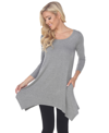 White Mark Women's Makayla Tunic In Charcoal