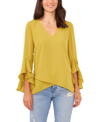 Vince Camuto Flutter-sleeve Tunic In Avocado