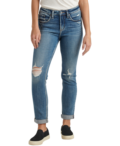 Silver Jeans Co. Women's Beau Mid Rise Slim Leg Jeans In Indigo