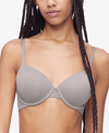 Calvin Klein Women's Perfectly Fit Flex Lightly Lined Perfect Coverage Bra Qf6617 In Dove