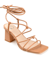Journee Collection Harpr Tru Comfort Foam Heeled Sandal In Tan