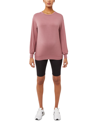 A Pea In The Pod French Terry Maternity Sweatshirt In Rose Brown