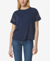 Marc New York Women's Performance Short Sleeve Boxy With Mesh T-shirt In Midnight
