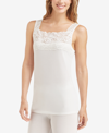 Cuddl Duds Softech Stretch Lace Detail Cami In Ivory