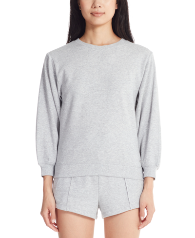 Marc New York Performance Puff Sleeve Sweatshirt In Vapor Heather