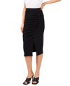 VINCE CAMUTO WOMEN'S FRONT-SLIT RUCHED MIDI SKIRT