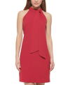 Vince Camuto Bow-neck Halter Dress In Wmn