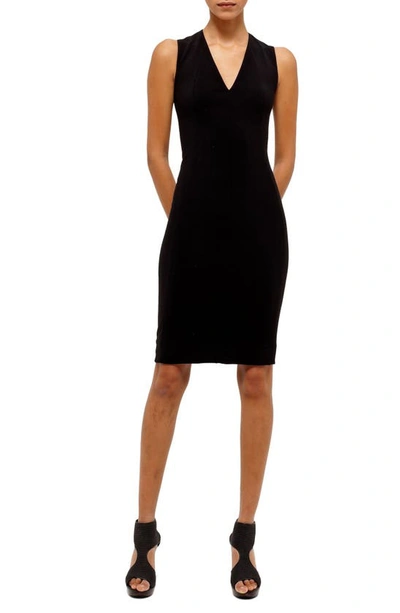 AKRIS AKRIS CLASSIC V-NECK DRESS