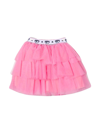 Chiara Ferragni Kids' Logomania Layered Tulle Skirt In Sachet Pink