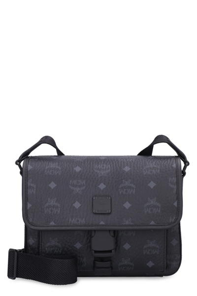 Mcm Klassik Visetos Messenger Bag In Black