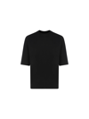 Thom Krom Contrast-stitch Short-sleeve T-shirt In Black
