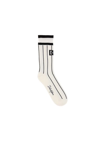 Dolce & Gabbana Dg Logo Jacquard Socks In Combined_colour