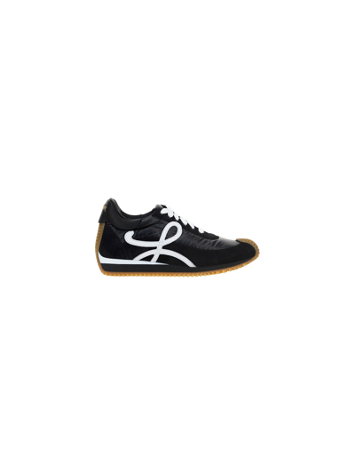 Loewe Flow Runner Padded Low-top Sneakers In Black
