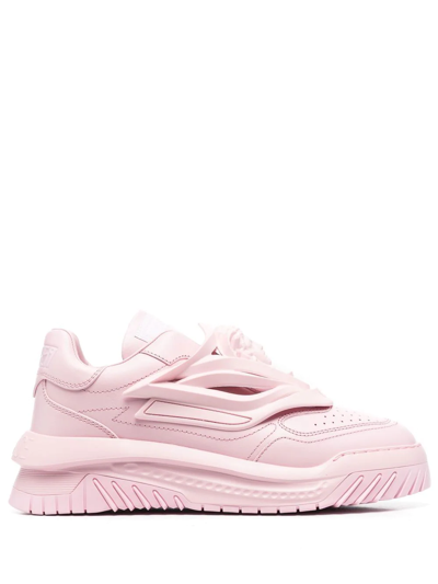Versace Odissea Low-top Sneakers In Pink