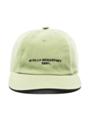Stella Mccartney Embroidered Logo Organic Cotton Baseball Cap In Green