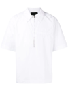 3.1 Phillip Lim Half-zip Polo Shirt In White