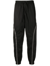 3.1 Phillip Lim Curve-zip Track Pants In Black