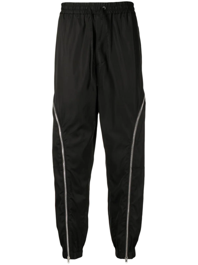 3.1 Phillip Lim Curve-zip Track Pants In Black