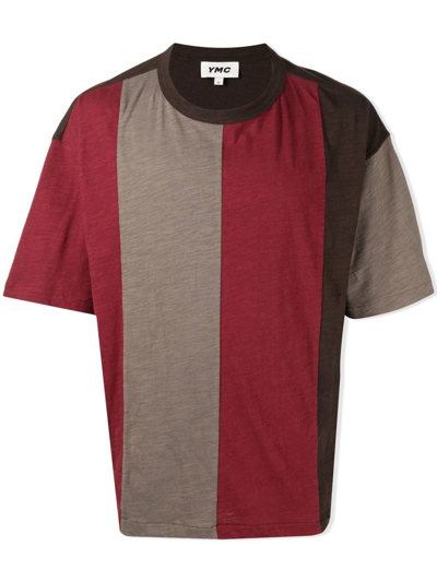 Ymc You Must Create Hacienda Striped T-shirt In Red