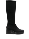 CAMPER WEDGED KNEE-LENGTH BOOTS