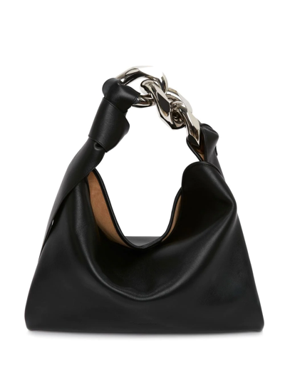 Jw Anderson Chain-link Detail Shoulder Bag In Black