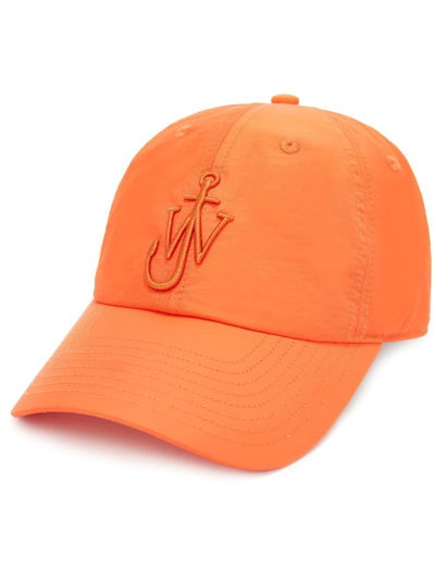 Jw Anderson Baseball Cap With Anchor Logo In Orange
