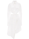 JW ANDERSON TWISTED CUT-OUT SHIRT DRESS